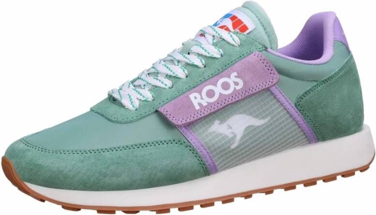 KangaROOS Groene Sneaker met Lila Accents