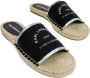 Karl Lagerfeld Stijlvolle Maison Log Sliders Vrouwen Black Dames - Thumbnail 8