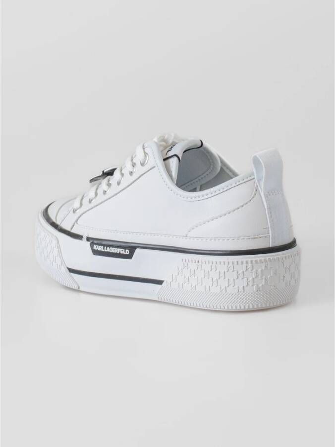 Karl Lagerfeld Elegante en comfortabele leren sneakers White Dames