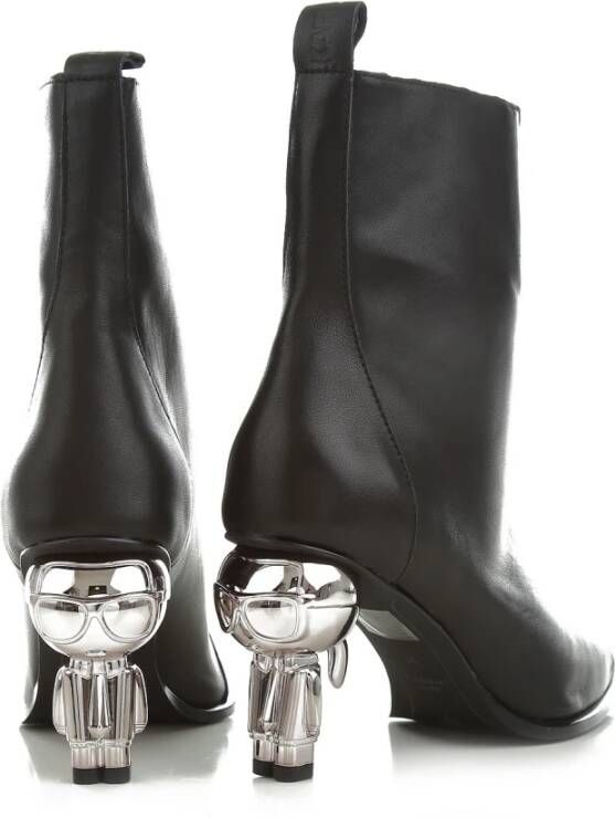 Karl Lagerfeld Ikon Enkellaars met Hak en Rits