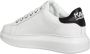 Karl Lagerfeld women's shoes leather trainers sneakers K Ikonik Kapri Wit Dames - Thumbnail 10