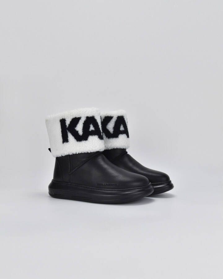 Karl Lagerfeld Logo-geërgeerde winterlaarzen Zwart Dames