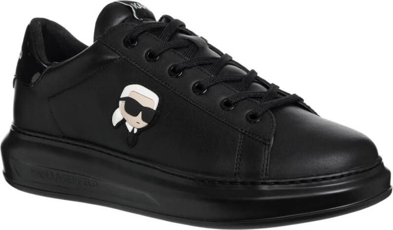 Karl Lagerfeld K Ikonik Kapri Sneakers Vetersluiting Effen Patroon Black Heren