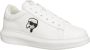 Karl Lagerfeld K Ikonik Kapri Sneakers Vetersluiting Effen Patroon White Heren - Thumbnail 3