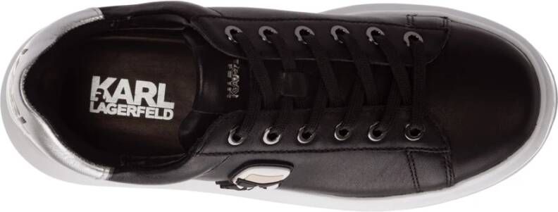 Karl Lagerfeld Lederen trainers sneakers k Ikonik Kapri Zwart Dames