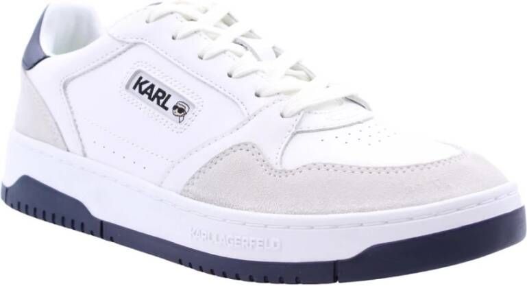 Karl Lagerfeld Luxe Polonia Sneakers voor Mannen White Heren