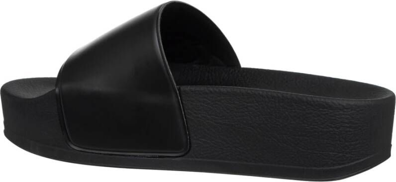 Karl Lagerfeld Maxi Slides Effen Sluiting Sandalen Black Dames