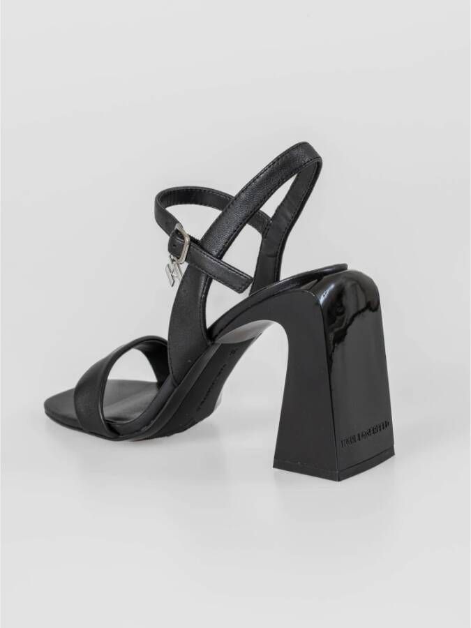 Karl Lagerfeld Moderne Elegantie Leren Hakken Black Dames