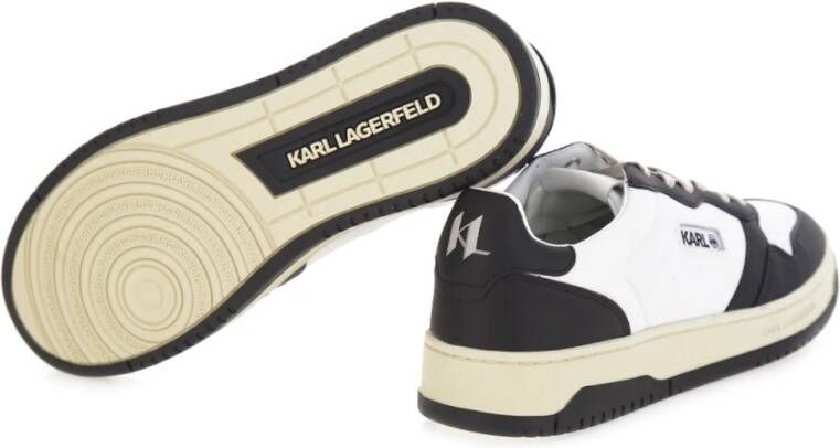 Karl Lagerfeld Multicolor Leren Lage Veterschoenen White Heren