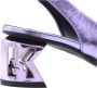 Karl Lagerfeld Peep Toe Peep Heel Purple - Thumbnail 7