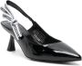 Karl Lagerfeld Hoge hakken Panache Ribbon Sling in zwart - Thumbnail 4