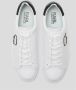 Karl Lagerfeld women's shoes leather trainers sneakers K Ikonik Kapri Wit Dames - Thumbnail 7