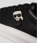 Karl Lagerfeld Lederen trainers sneakers k Ikonik Kapri Zwart Dames - Thumbnail 6