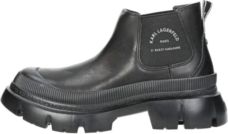 Karl Lagerfeld Stijlvolle Leren Laarzen Black Dames