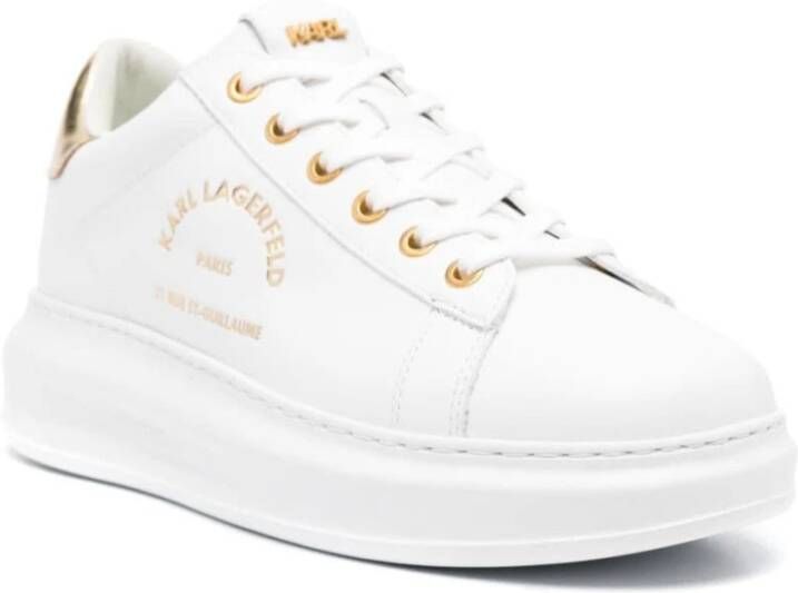 Karl Lagerfeld Stijlvolle Sneakers voor Mannen en Vrouwen White Dames