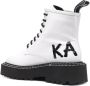 Karl Lagerfeld Witte Enkellaarzen Casual Gesloten Platte Schoenen White Dames - Thumbnail 8