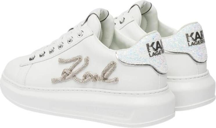 Karl Lagerfeld Witte Sneaker Kapri Kl62510G White Dames