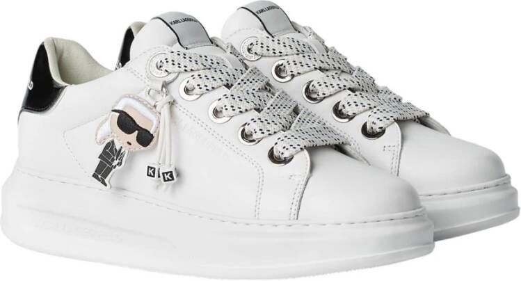 Karl Lagerfeld Witte Sneaker Kapri Kl62576N White Dames