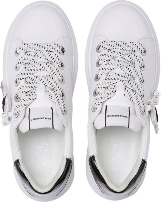 Karl Lagerfeld Witte Sneaker Kapri Kl62576N White Dames