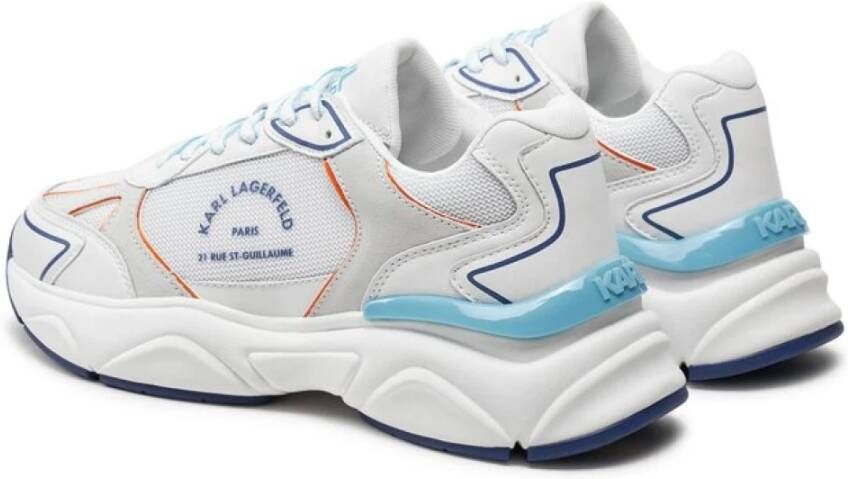 Karl Lagerfeld Witte Sneakers Regular Fit Multicolor Heren