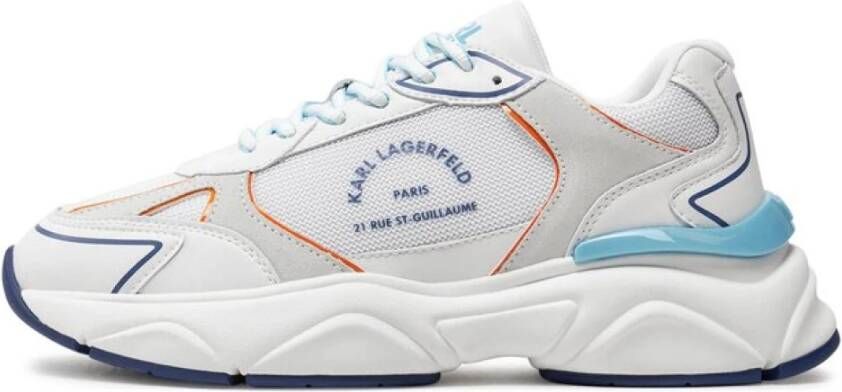 Karl Lagerfeld Witte Sneakers Regular Fit Multicolor Heren