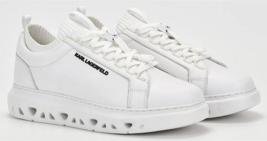 Karl Lagerfeld Witte Sneakers Regular Fit White Heren