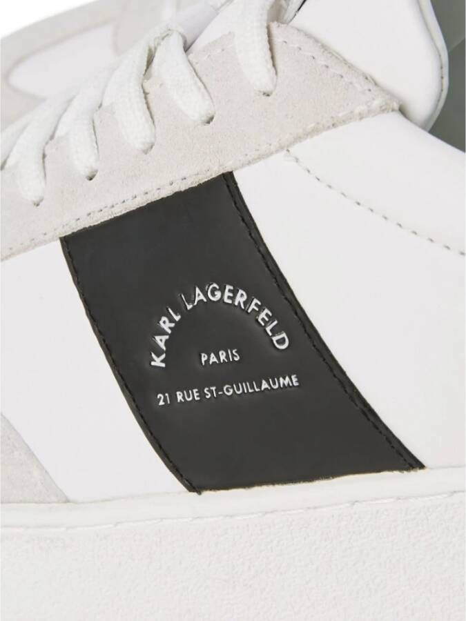 Karl Lagerfeld Witte Sneakers Regular Fit White Heren