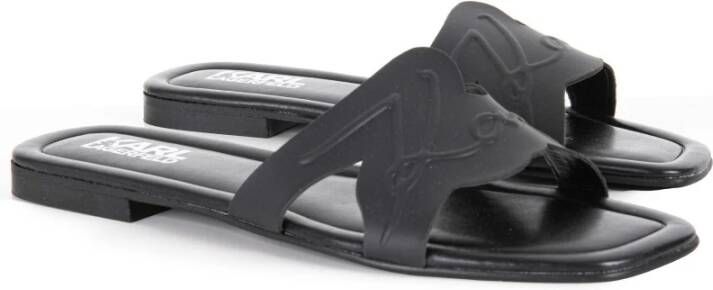 Karl Lagerfeld Zwarte Slides Black Dames