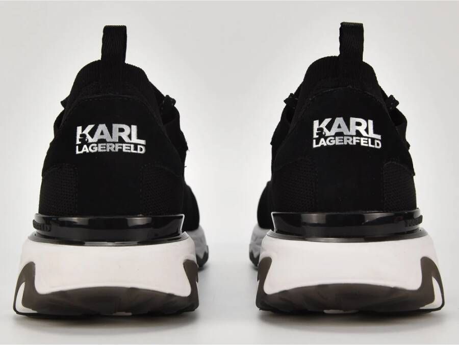 Karl Lagerfeld Zwarte Sneakers Regular Fit Stof Samenstelling Black Heren