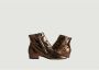 Karma Koma Yoko python leather flat boots Bruin Dames - Thumbnail 2