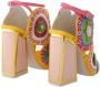 Kat Maconie Geborduurde Cirkel Detail Hoge Hak Schoenen Multicolor Dames - Thumbnail 3