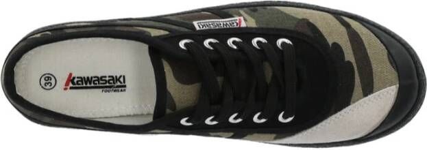 Kawasaki Camo Canvas Schoen Olive Night Multicolor Dames