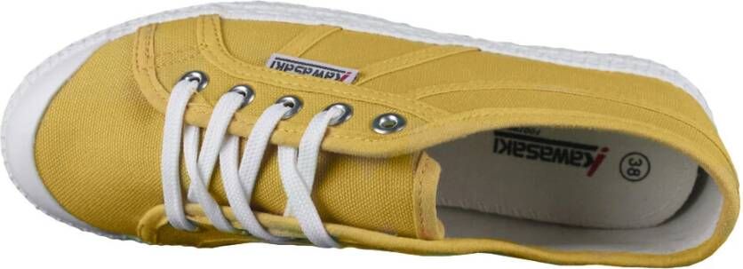 Kawasaki Canvas Tennissneakers Retrostijl Yellow Heren