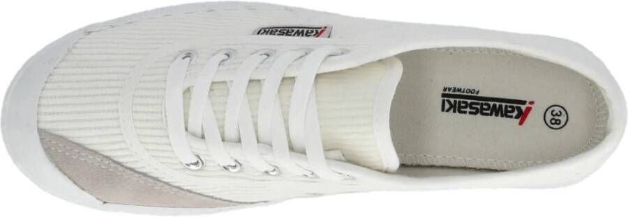 Kawasaki Corduroy Sneaker Schoenen White Heren