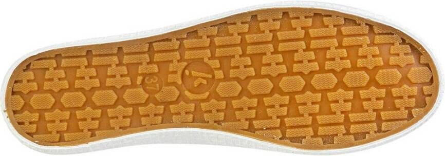 Kawasaki Glitter Canvas Sneakers White Dames