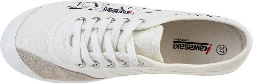 Kawasaki Graffiti Canvas Schoen Wit Multicolor Dames