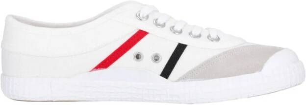 Kawasaki Hart Canvas Schoen Wit Retro Stijl Multicolor Heren
