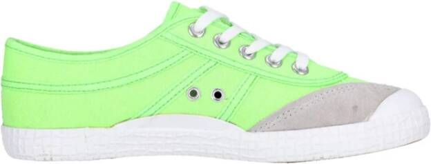 Kawasaki Neon Canvas Schoen Groene Gecko Green Dames