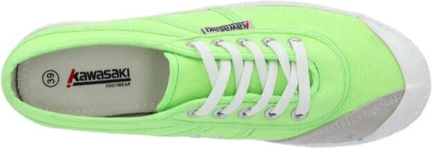 Kawasaki Neon Canvas Schoen Groene Gecko Green Dames