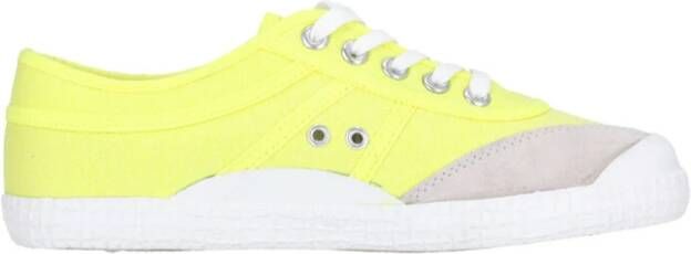 Kawasaki Neon Canvas Schoen Veiligheid Geel Yellow Heren