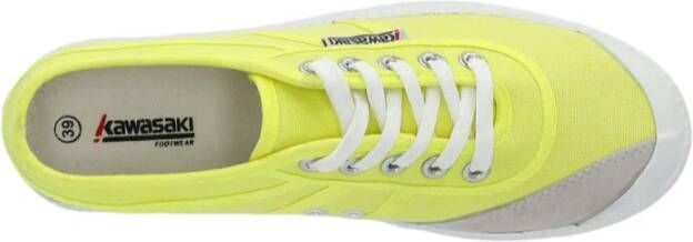 Kawasaki Neon Canvas Schoen Veiligheid Geel Yellow Heren