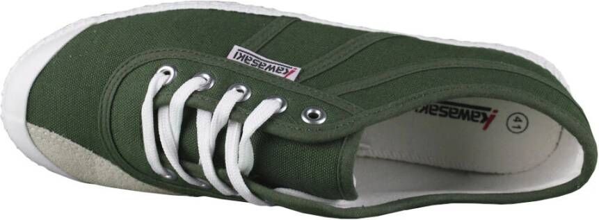 Kawasaki Originele Canvas Schoen Black Forest Green Heren