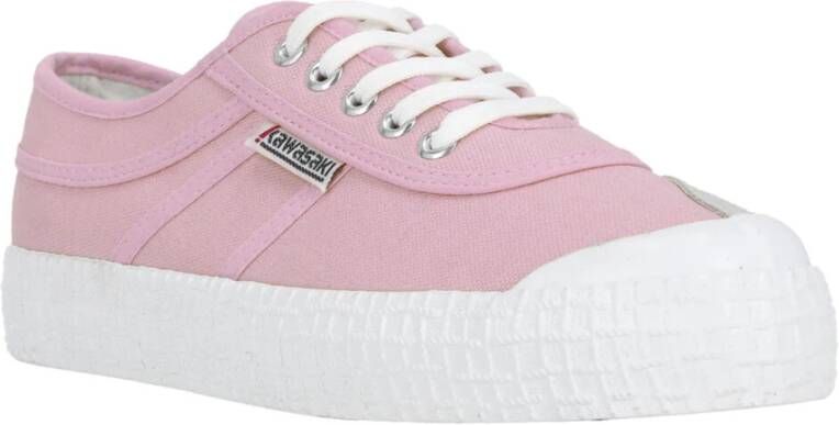 Kawasaki Originele Canvas Sneakers Comfort Stijl Pink Heren