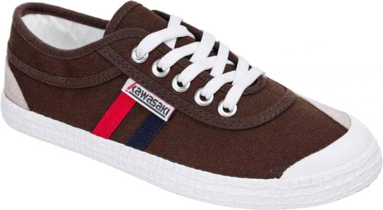 Kawasaki Retro Canvas Schoen Chocoladebruin Multicolor Dames