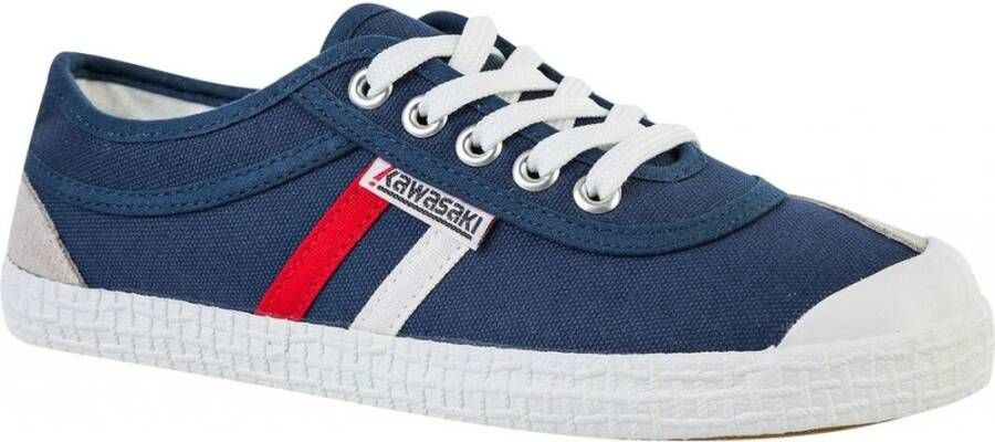 Kawasaki Retro Canvas Schoen Navy Blue Dames