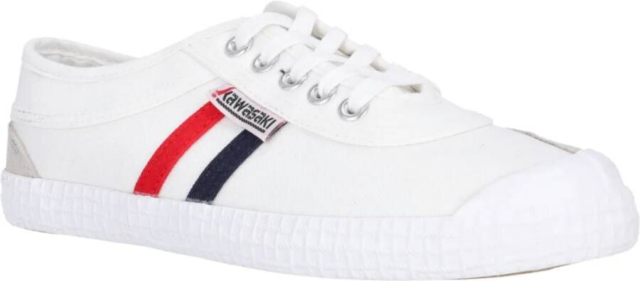 Kawasaki Retro Canvas Schoen Wit Multicolor Dames