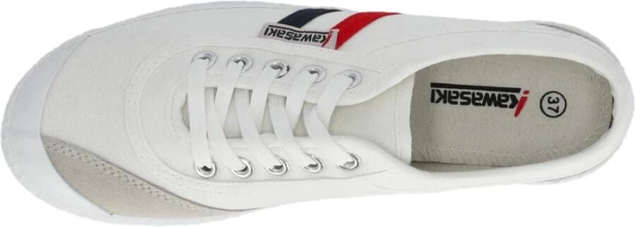 Kawasaki Retro Canvas Schoen Wit Multicolor Dames