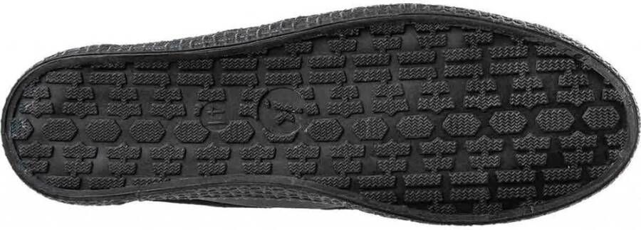 Kawasaki Retro Canvas Schoen Zwart Effen Black Heren