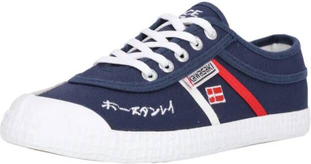 Kawasaki Signature Canvas Schoen Navy Multicolor Dames