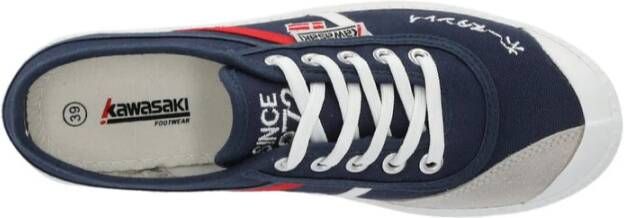 Kawasaki Signature Canvas Schoen Navy Multicolor Dames